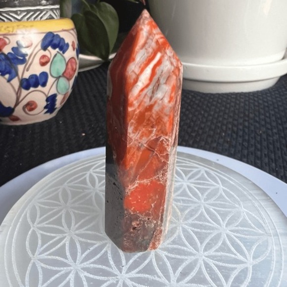 Crazy Lace‎ Agate Crystal Tower | Energy Healing Home Décor Spiritual Cleansing - Picture 3 of 14